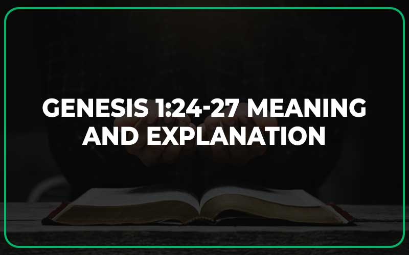 Genesis 1:24-27 Meaning and Explanation