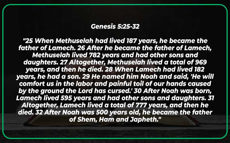 Genesis 5:25-32
