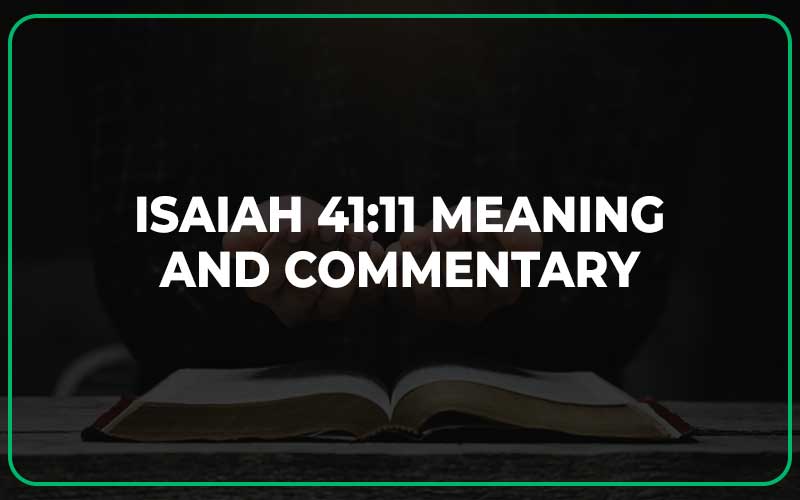 Isaiah 41:11 Meaning and Commentary
