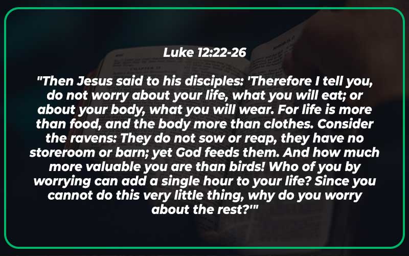 Luke 12:22-26