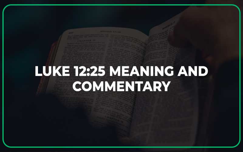 Luke 12:25 Meaning and Commentary