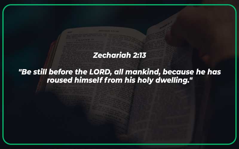 Zechariah 2:13 Meaning and Commentary