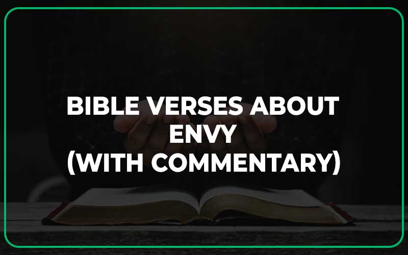 Bible Verses About Envy