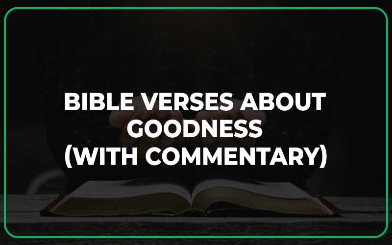 Bible Verses About Goodness