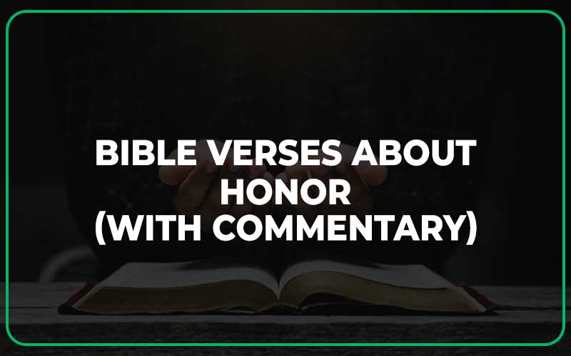 Bible Verses About Honor