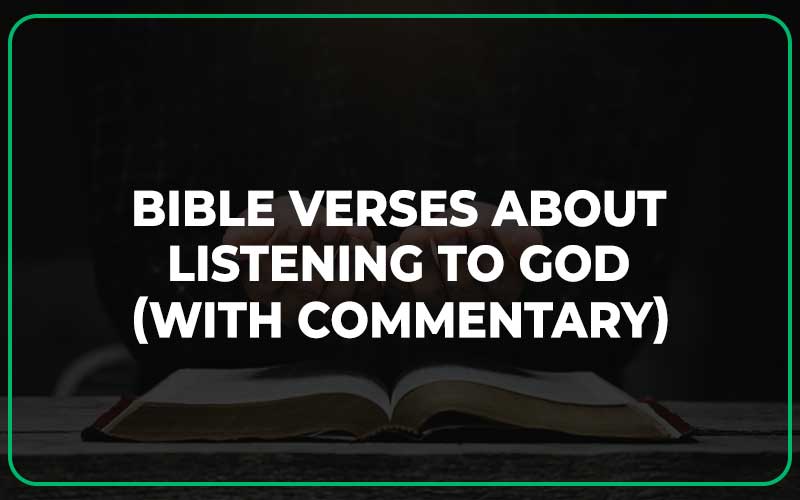 Bible Verses About Listening To God