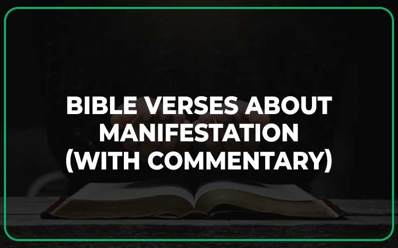 Bible Verses About Manifestation