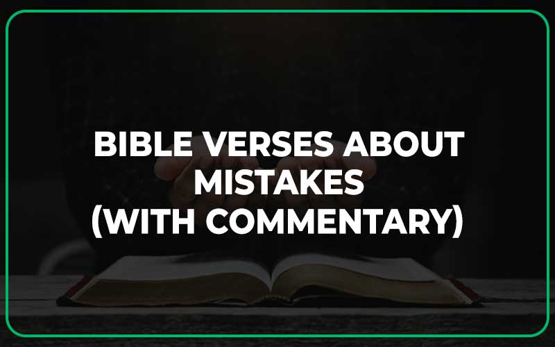 Bible Verses About Mistakes