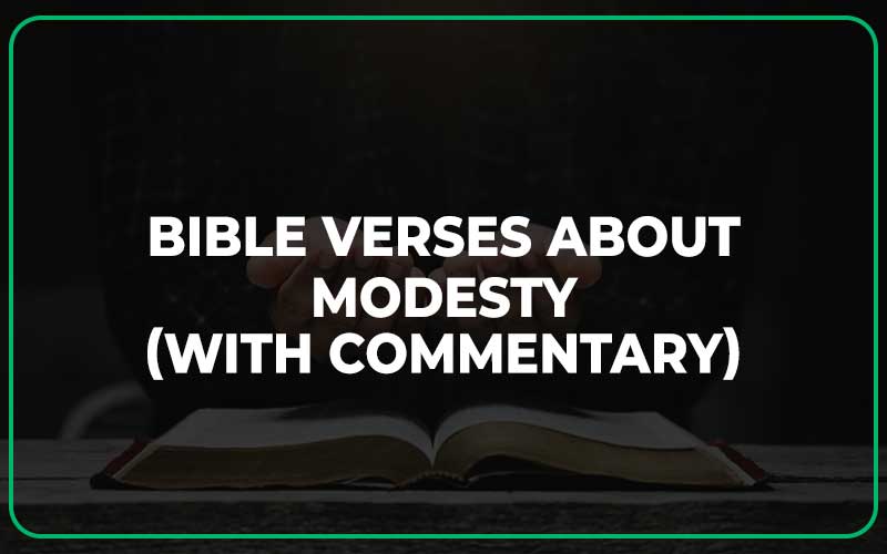 Bible Verses About Modesty