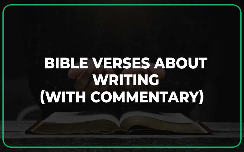 Bible Verses About Writing