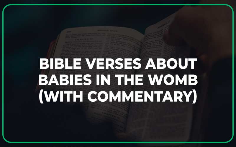 Bible Verses About Babies In The Womb