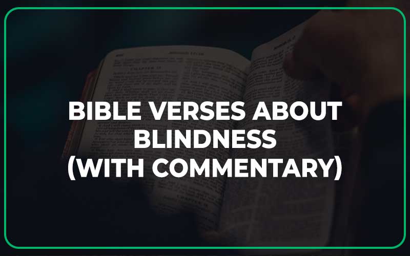 Bible Verses About Blindness