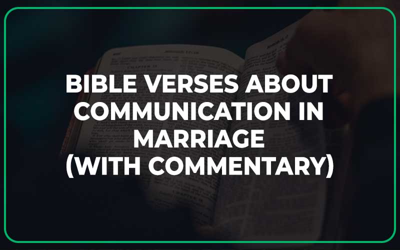 Bible Verses About Communication In Marriage
