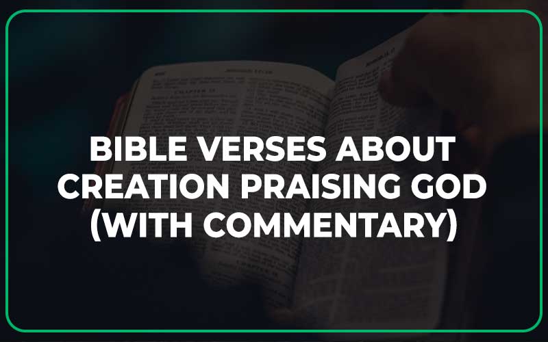 Bible Verses About Creation Praising God