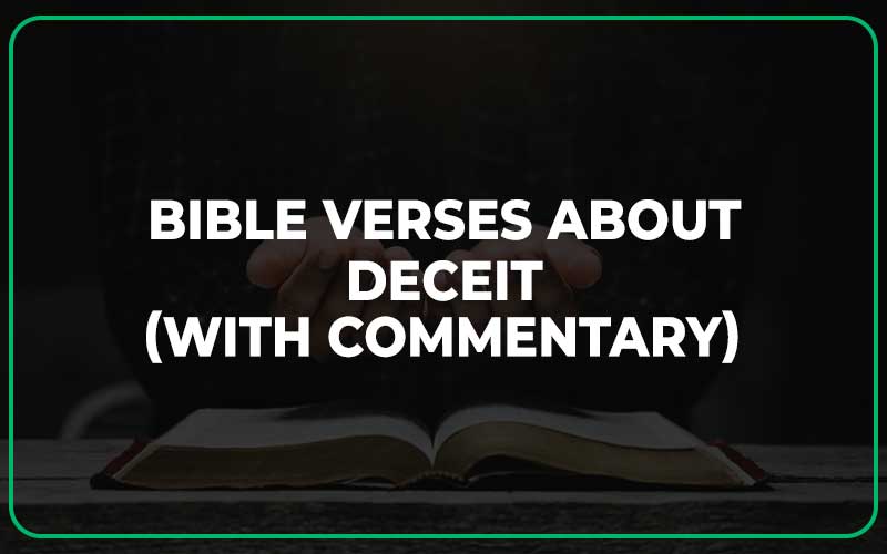 Bible Verses About Deceit