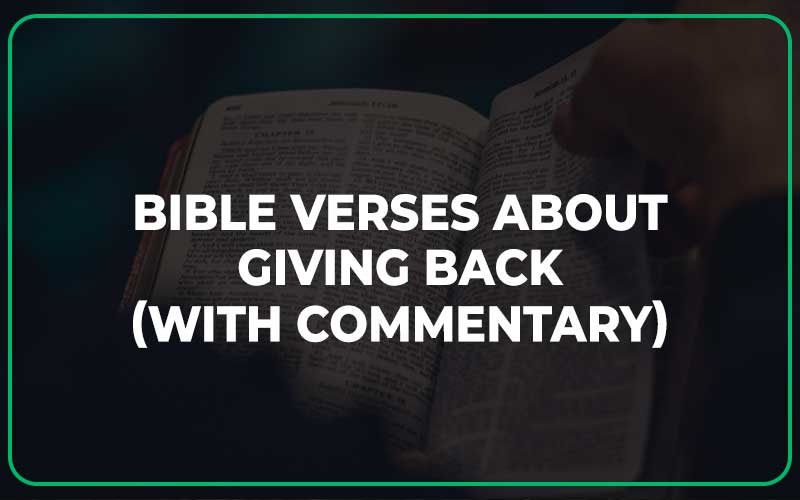 Bible Verses About Giving Back