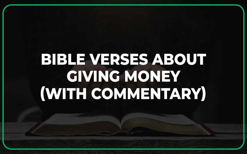 Bible Verses About Giving Money