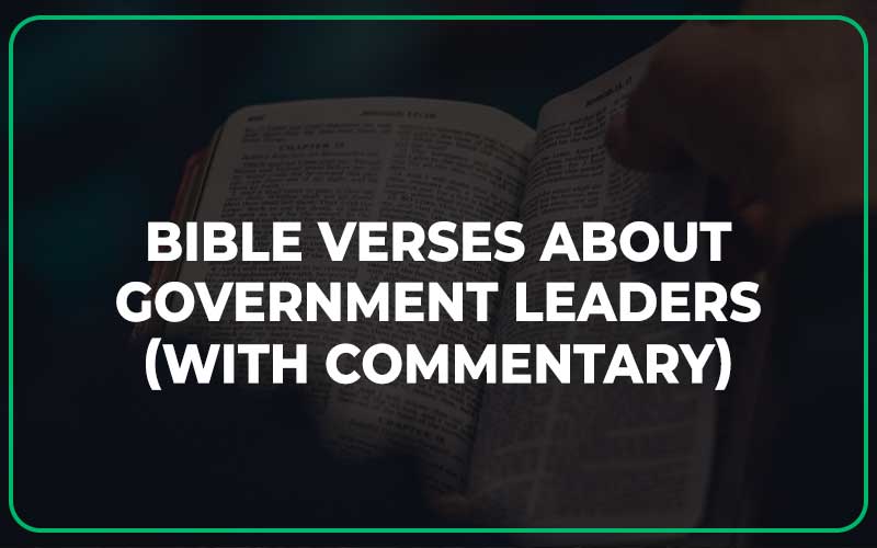 Bible Verses About Government Leaders