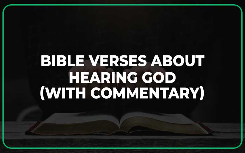 Bible Verses About Hearing God