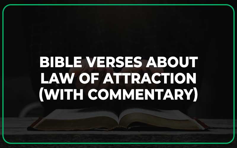 Bible Verses About Law Of Attraction