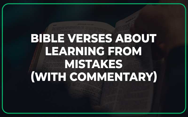 Bible Verses About Learning From Mistakes