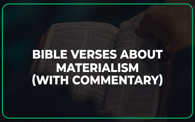 Bible Verses About Materialism
