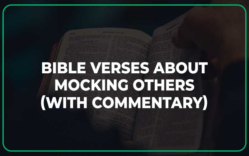 Bible Verses About Mocking Others