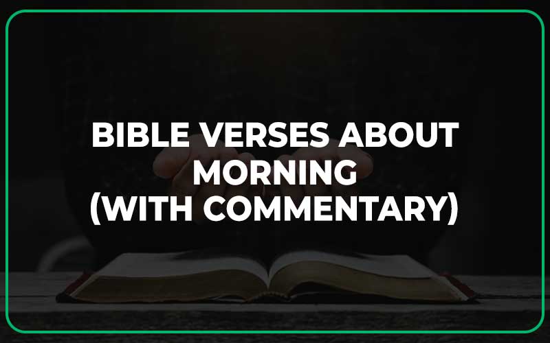 Bible Verses About Morning