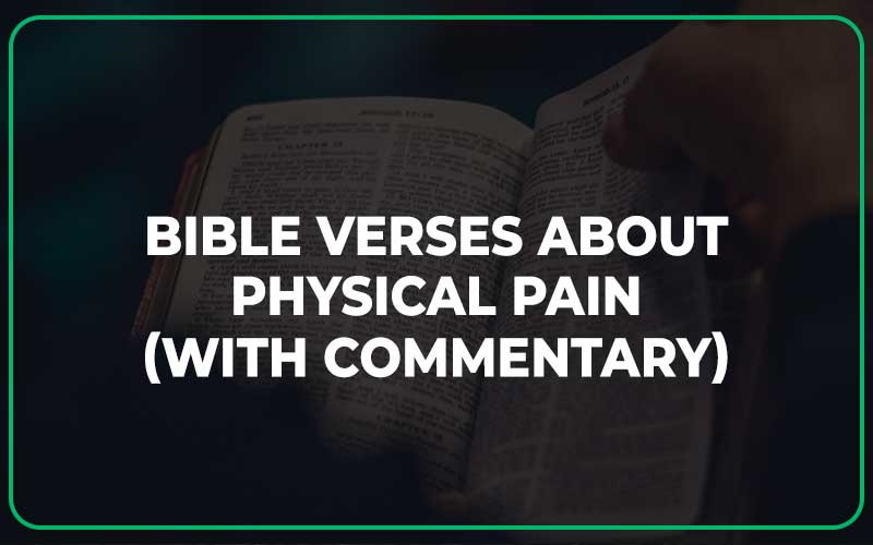 Bible Verses About Physical Pain