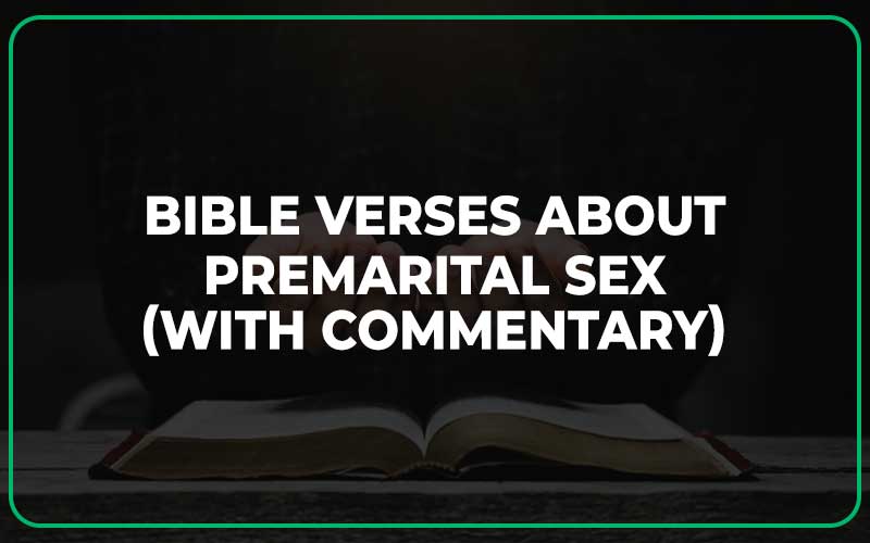Bible Verses About Premarital Sex