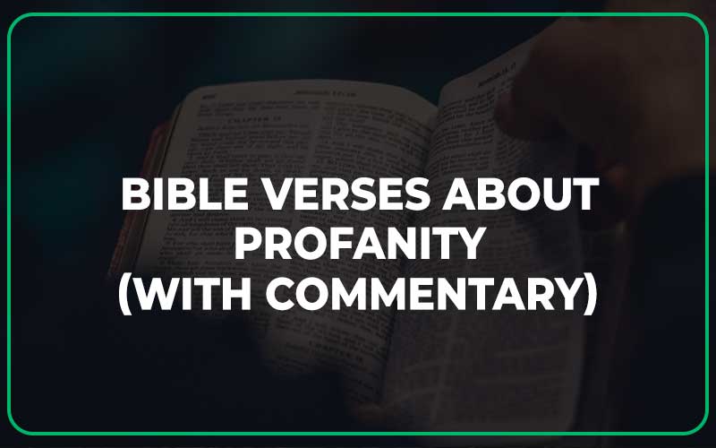 Bible Verses About Profanity