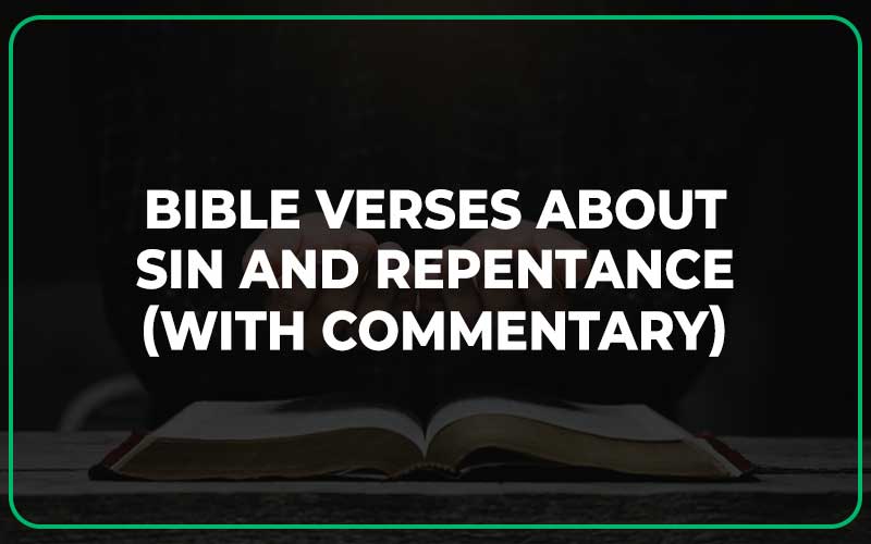 Bible Verses About Sin And Repentance