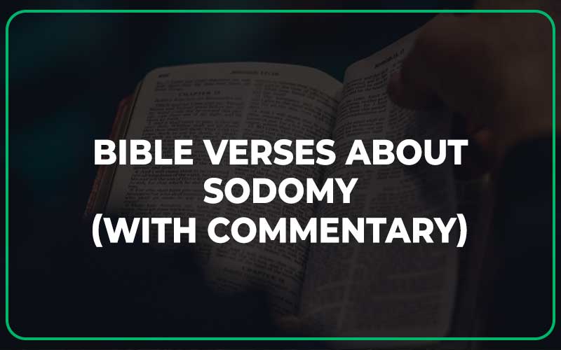 Bible Verses About Sodomy
