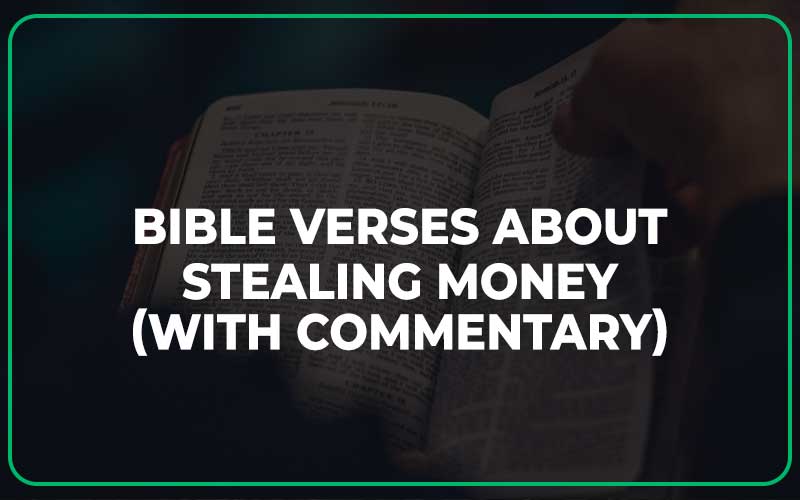 Bible Verses About Stealing Money