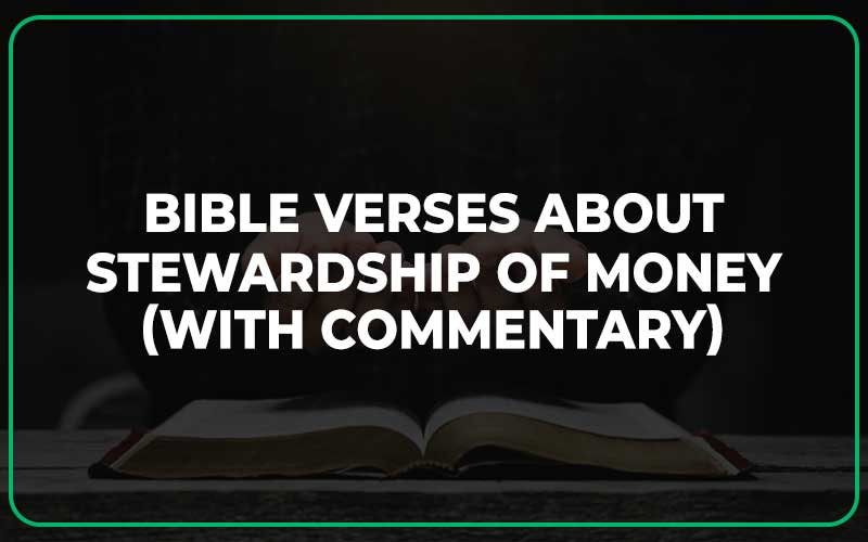Bible Verses About Stewardship Of Money