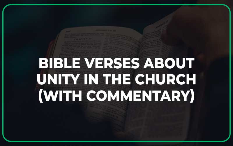 Bible Verses About Unity In The Church