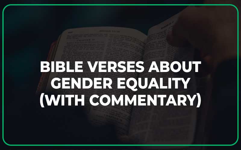 Bible Verses About Gender Equality