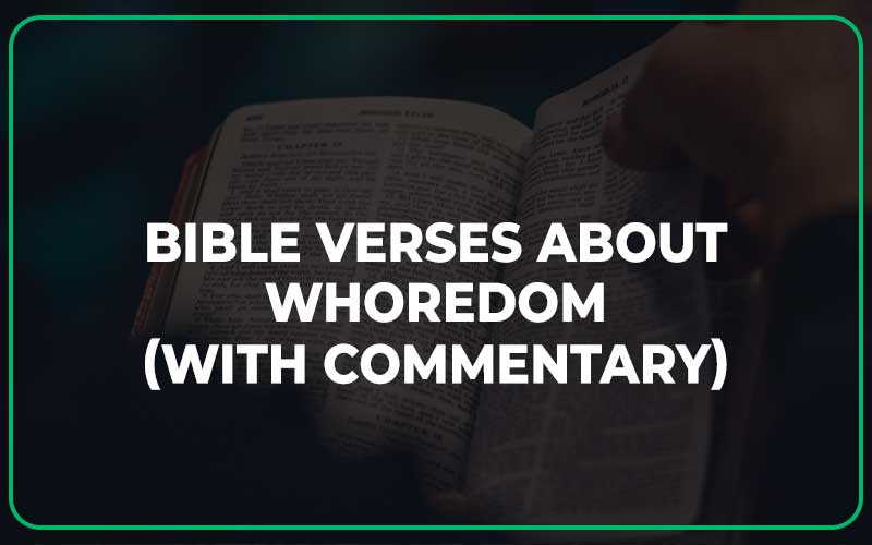 Bible Verses About Whoredom