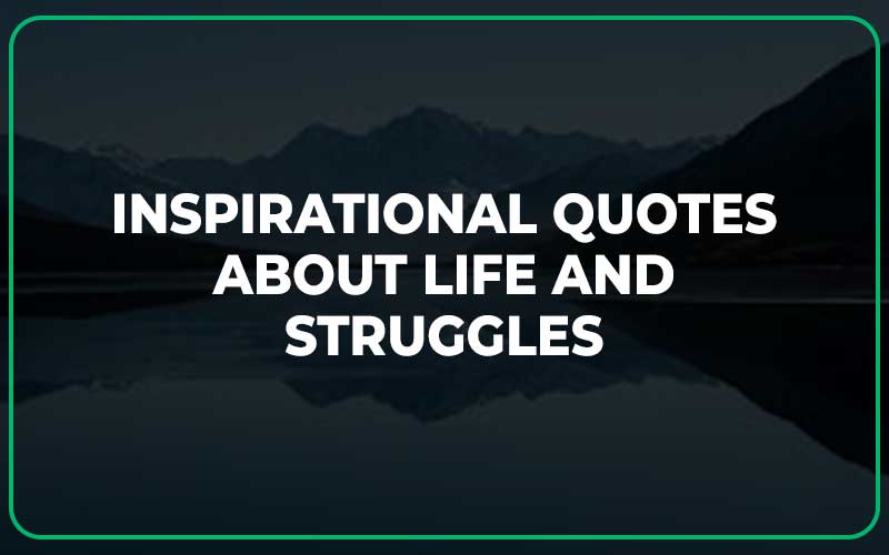 Inspirational Quotes About Life And Struggles