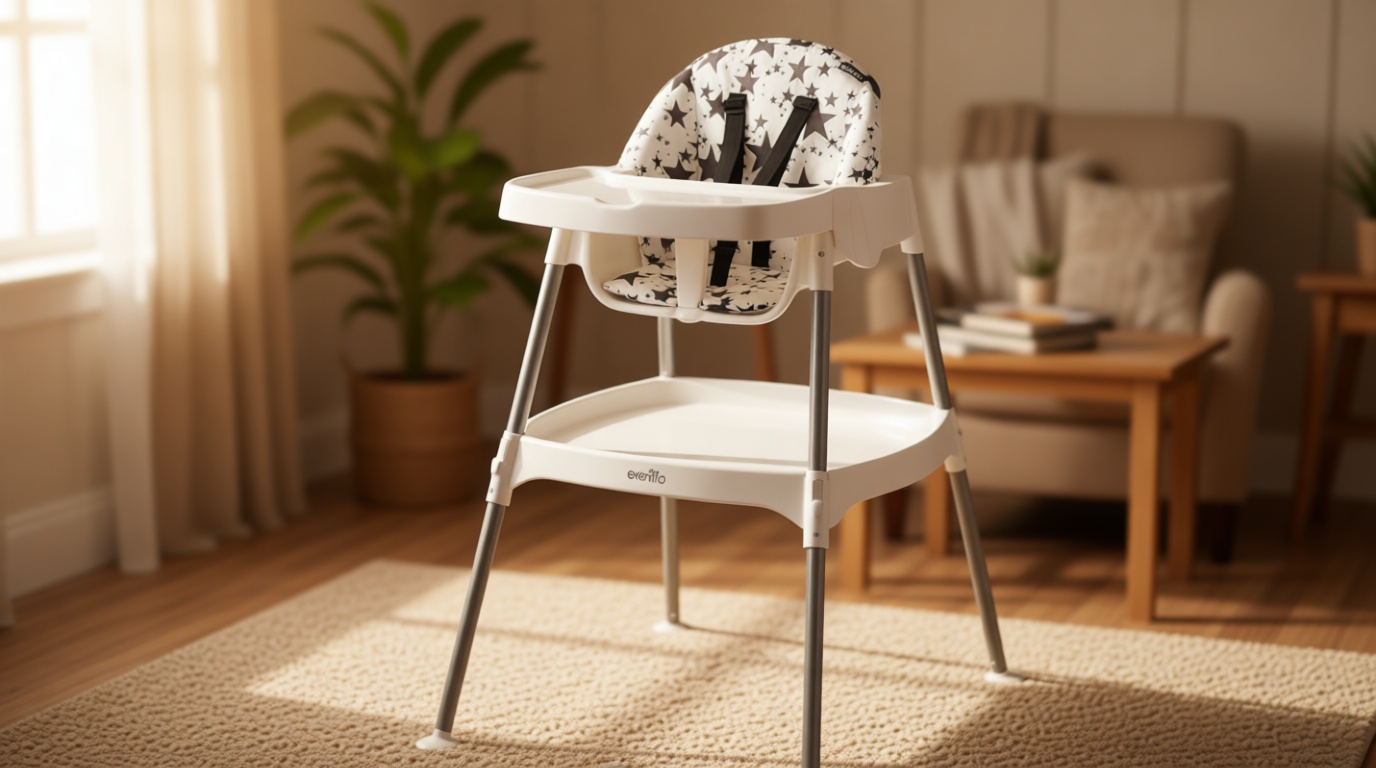 Evenflo Eat and Grow 4-in-1 Convertible High Chair (Pop Star White)