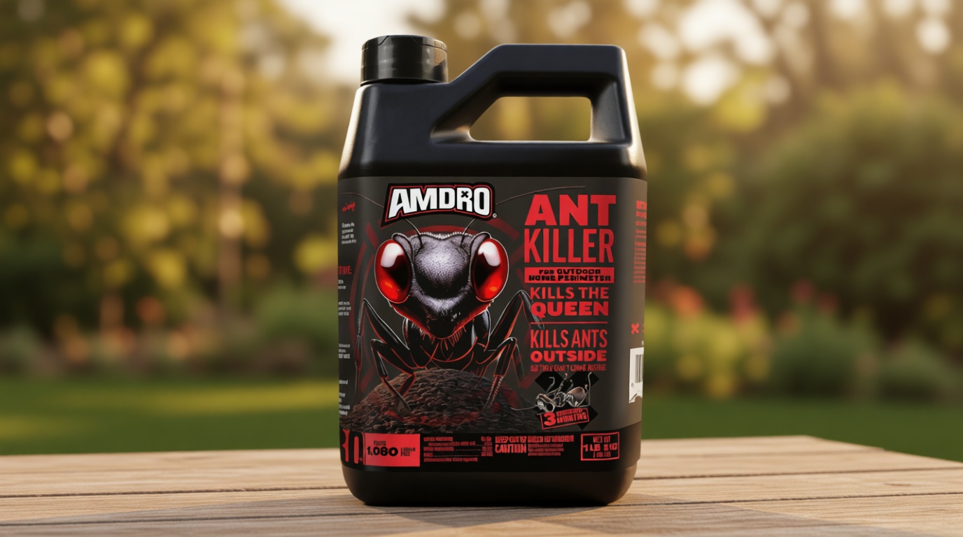 Amdro 100550427 Ant Killer for Outdoor Home Perimeter 24 oz, Black Label