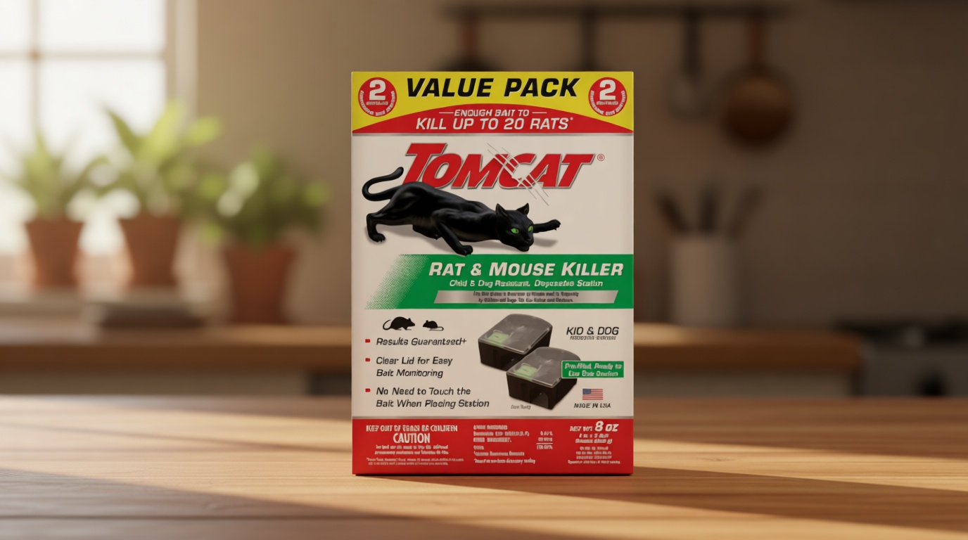 Tomcat Rat and Mouse Killer Disposable Stations for Indoor/Outdoor Use