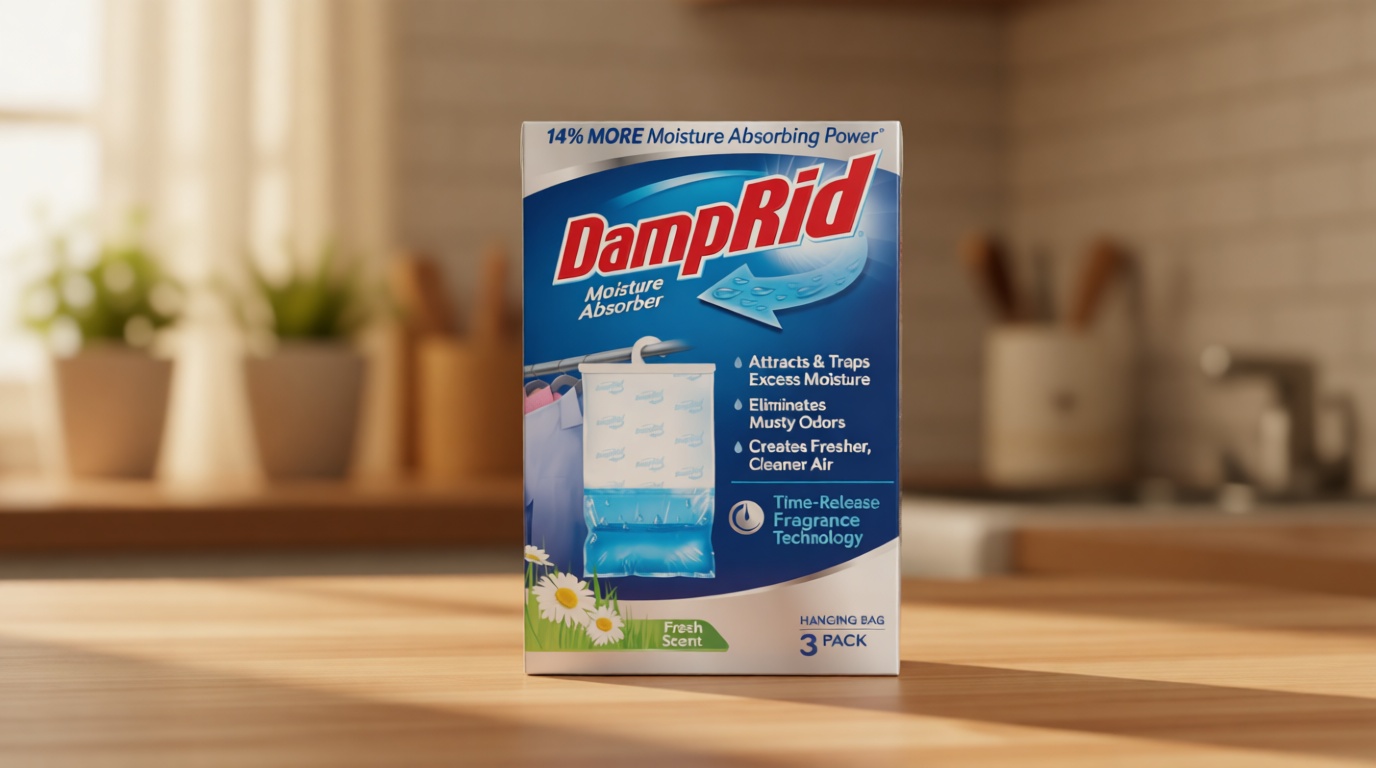 DampRid Fresh Scent Hanging Moisture Absorber, 16 oz., 3 Pack - Eliminates Musty Odors for Fresher, Cleaner Air, Ideal Moisture Absorbers for Closet, 14% More Moisture Absorbing Power*
