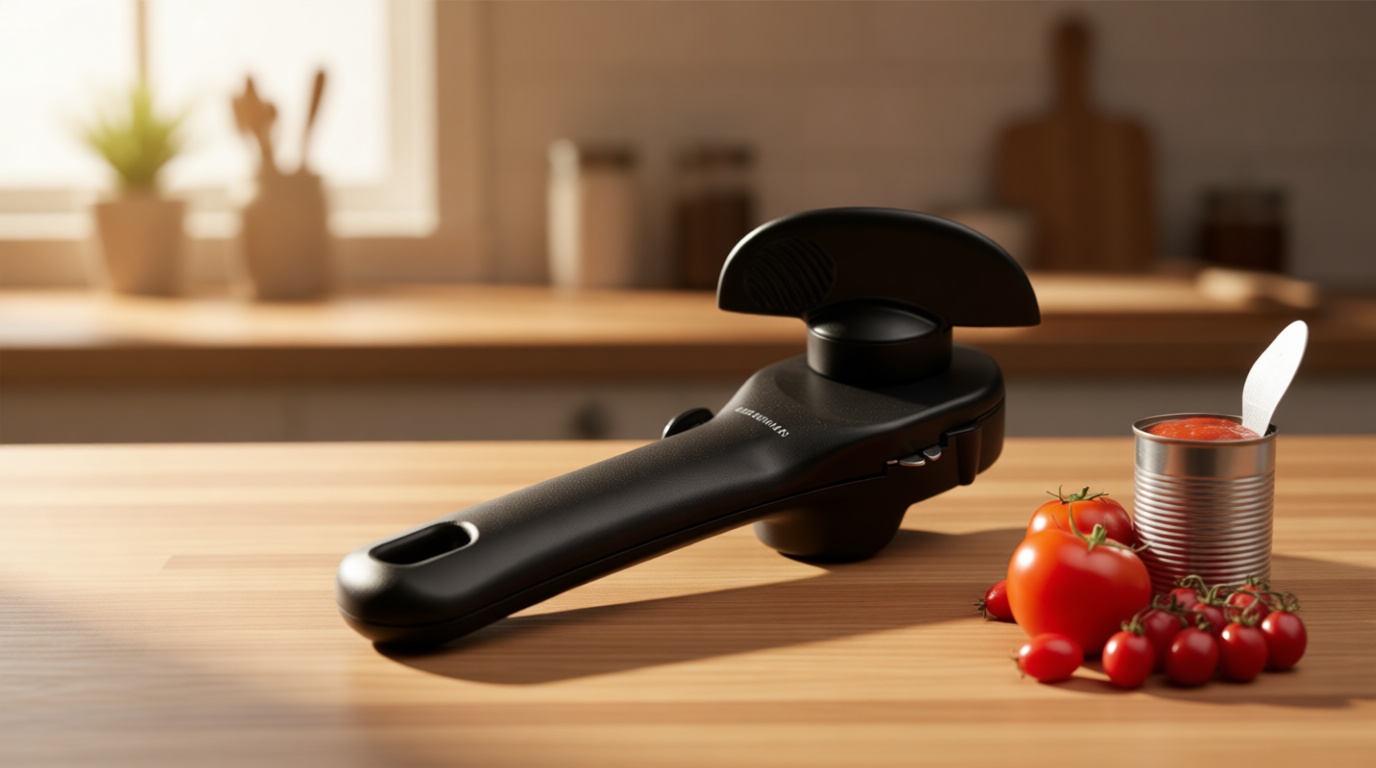 Bellemain- Safe Cut Stainless Steel Ergonomic Can Opener, Manual, Smooth Edge Perfect For Home Chefs and Restauraunts