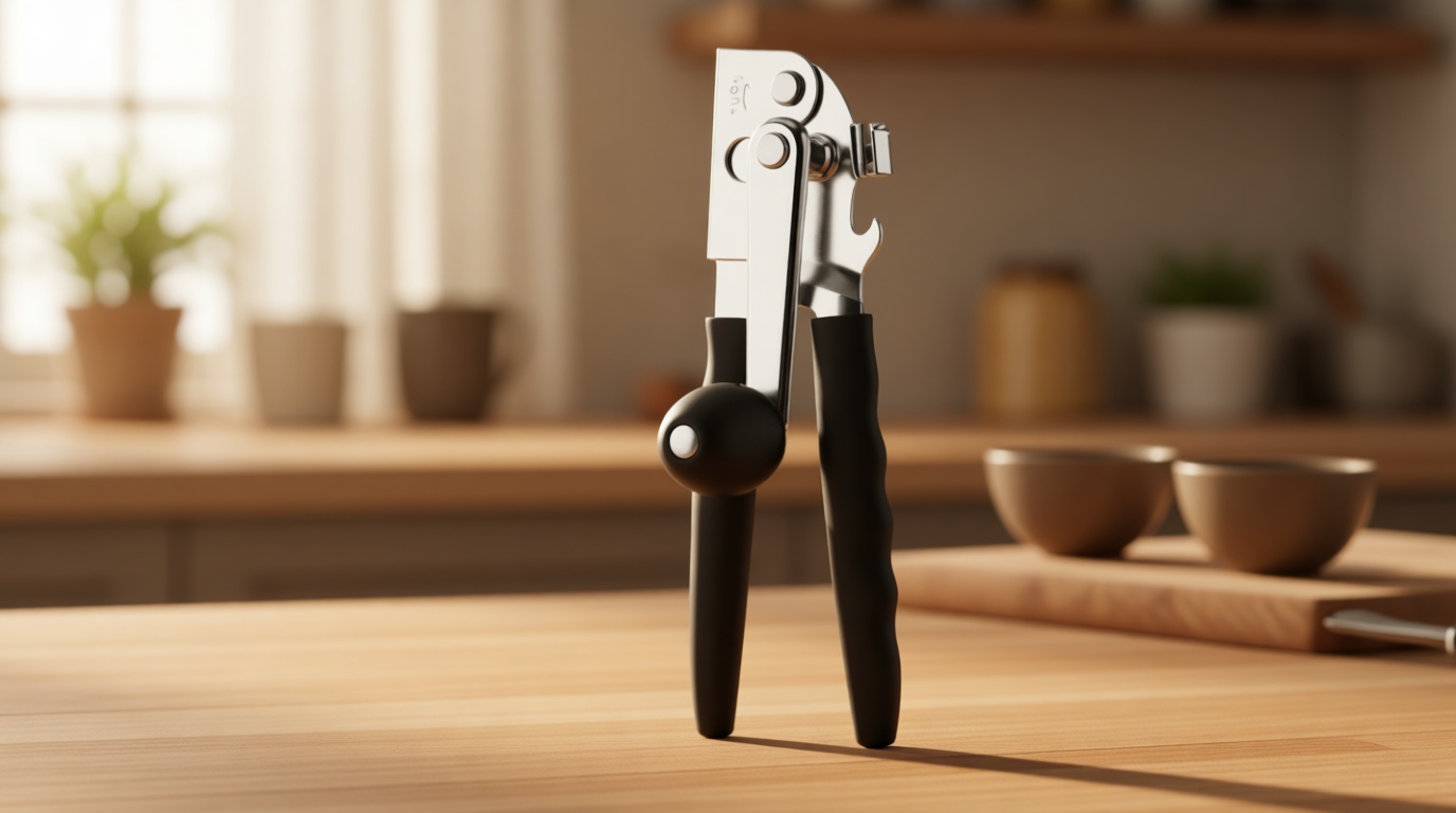 Commercial Can Opener Manual Heavy Duty Stainless Steel Handheld Smooth Edge Can Opener for Seniors for Kitchen