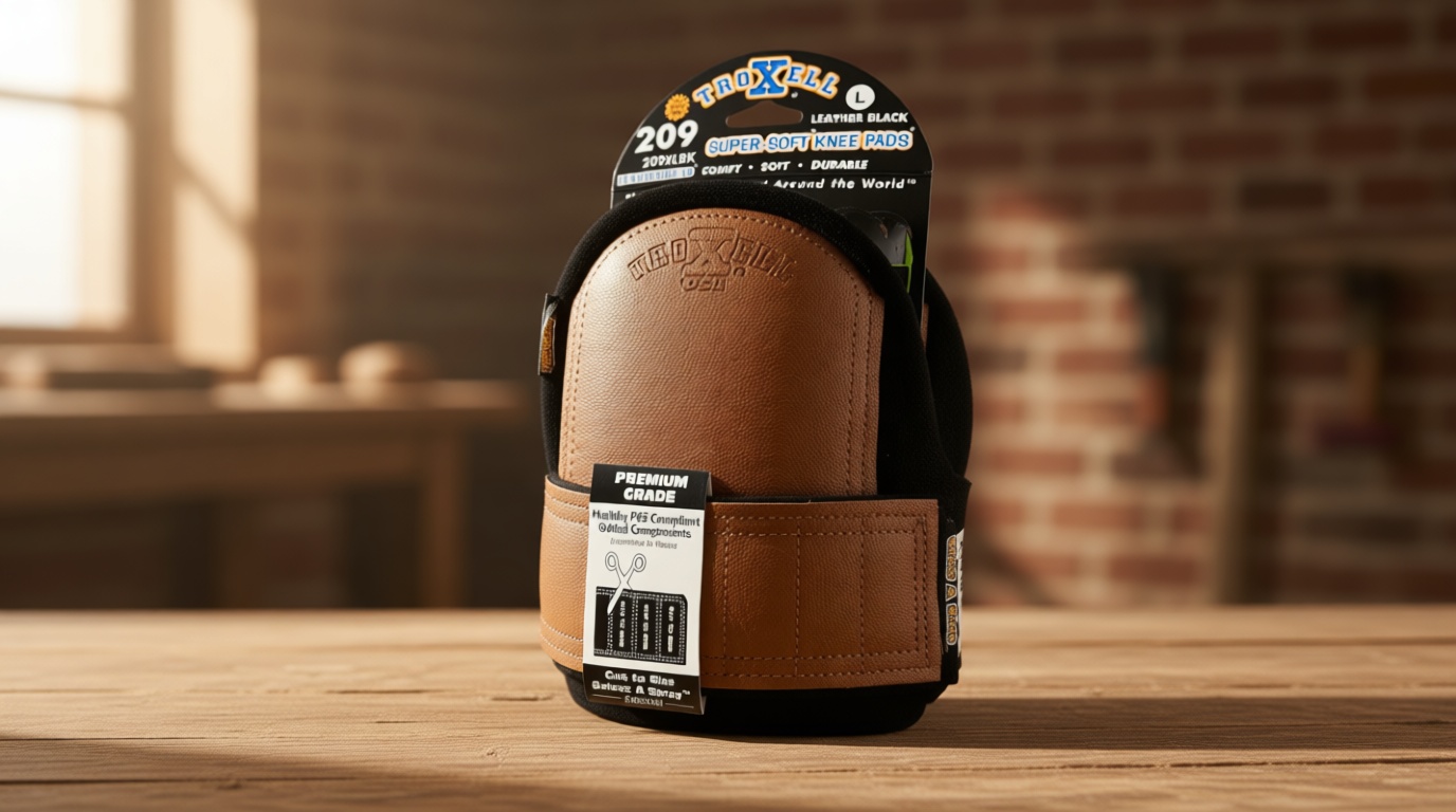 TROXELL USA - SuperSoft LeatherHead Kneepads (Large Size/Bagged in Pairs)