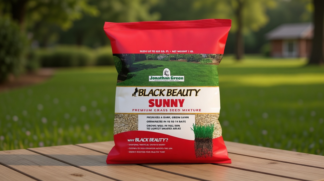 Jonathan Green (10895) Black Beauty Sunny Grass Seed - Cool Season Lawn Seed (1 lb)