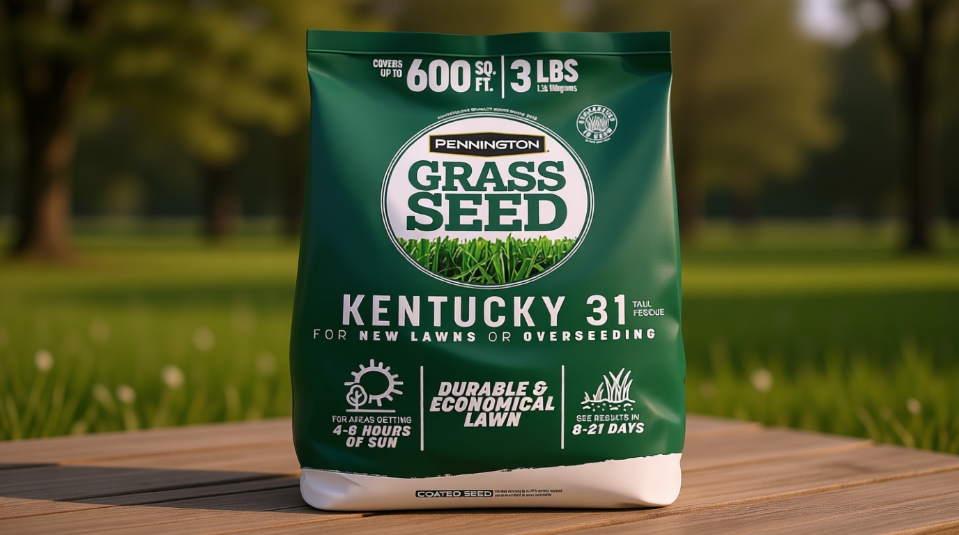 Pennington 100% Kentucky 31 Tall Fescue Penkoted Grass Seed 3 lb