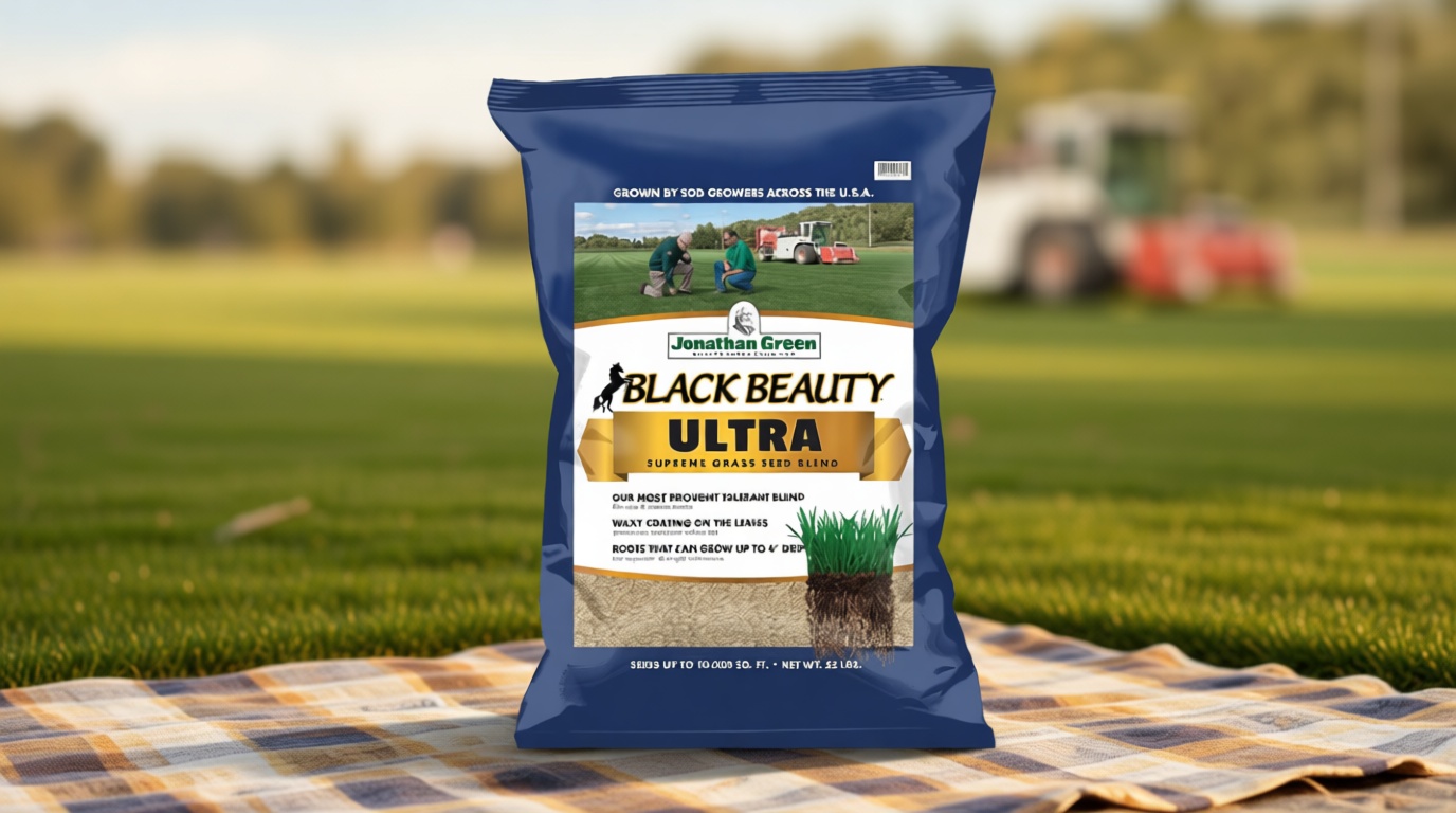 Jonathan Green (10323) Black Beauty Ultra Grass Seed - Cool Season Lawn Seed (25 lb)