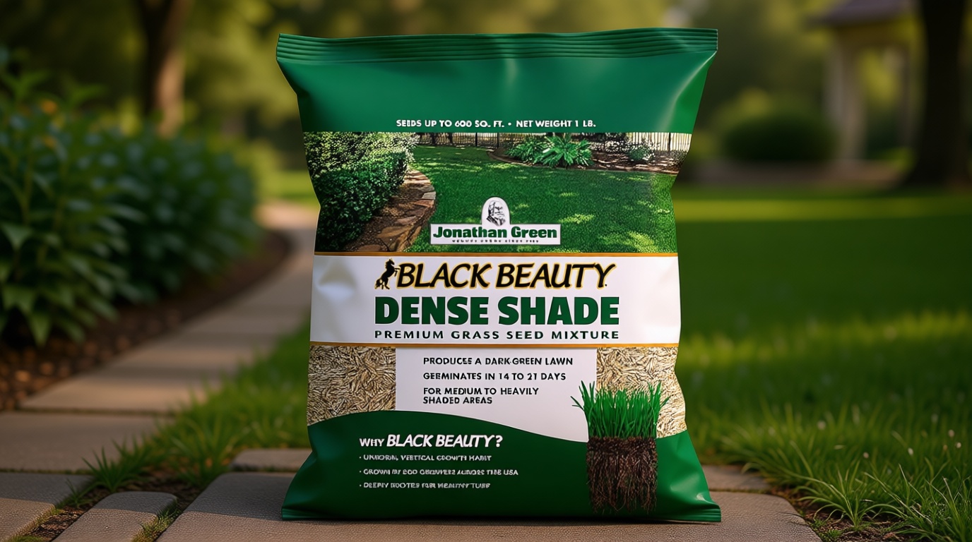 Jonathan Green (10622) Black Beauty Dense Shade Grass Seed - Cool Season Lawn Seed (1 lb)